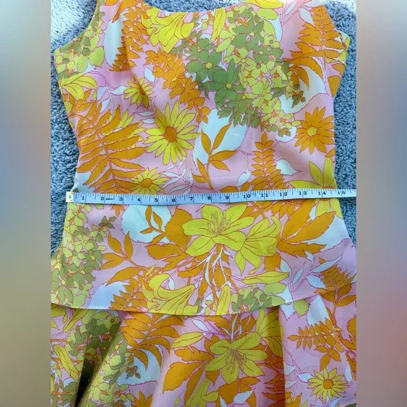 RARE VINTAGE 60s flower child DRESS - Picture 8 of 8